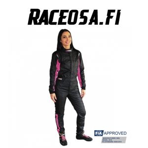 Ajopuku RRS Diamond Girl FIA Musta/vaaleanpunainen